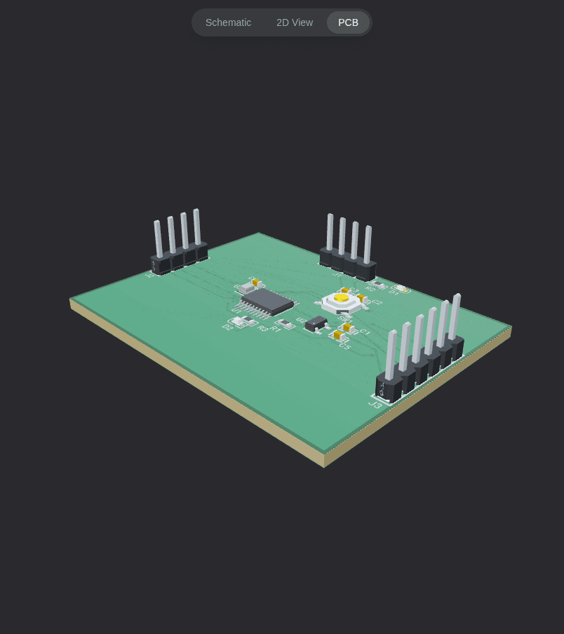 EasyGerber-rendered STM32 and BMP280 status board