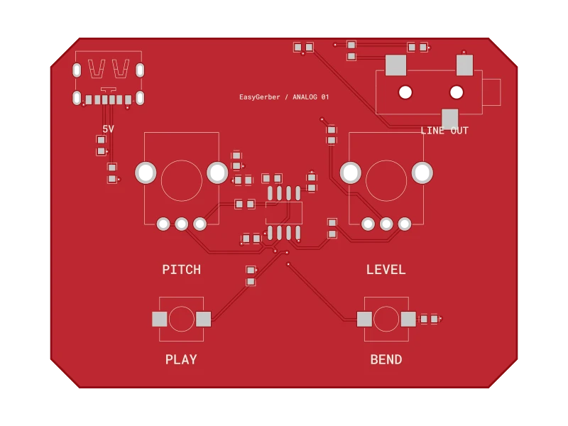 Top view of Pocket Synth